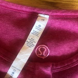 Lululemon pink long sleeve